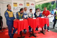 Rallye Český Krumlov: Tisková konference po dojezdu